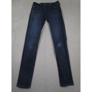 Adriano Goldschmeid Jeans Womens 26 Blue Denim High Rise Skinny Farrah‎ Distress